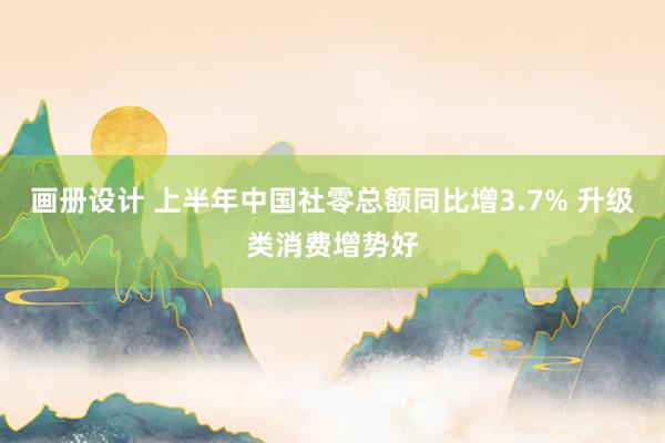 画册设计 上半年中国社零总额同比增3.7% 升级类消费增势好